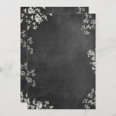 Blank DIY Creëer Your Own Baby's Breath Chalkboard Kaart (Voorkant / Achterkant)