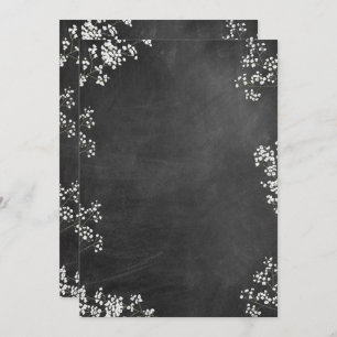 Blank DIY Creëer Your Own Baby's Breath Chalkboard Kaart