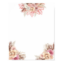 Blank DIY Modern Boho Dusty Roos Bloemen