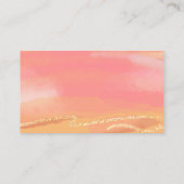 Blank DIY Waterverf Perzik Roze Tuin Blooms Informatiekaartje (Achterkant)