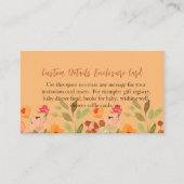 Blank DIY Waterverf Perzik Roze Tuin Blooms Informatiekaartje (Voorkant)