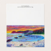 Blank Elaine's Hawaiian Sunset Lagoon 4 Kaart (Buitenkant ongevouwen)
