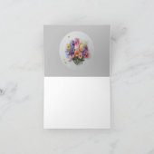 Blank Elegant Bloemennota Kaart Zoete Erwten (Binnen)