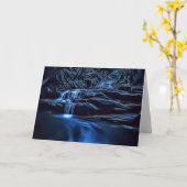 Blank Elegant Dark & Moody Struik Brook Fotokunst Kaart (Gele Bloem)