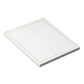 Blank Elegant Gold Notitieblok (Schuin)