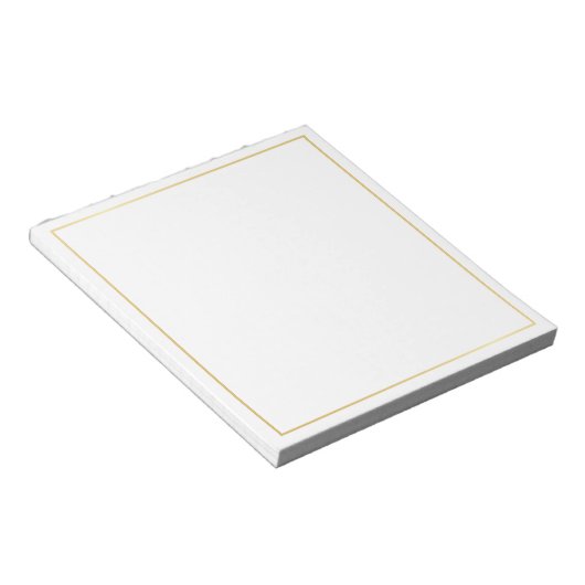 Blank Elegant Gold Notitieblok (Schuin)