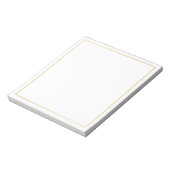 Blank Elegant Gold Notitieblok (Linkerzijde)