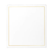 Blank Elegant Gold Notitieblok (Voorkant)