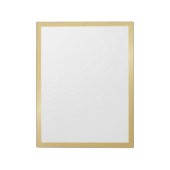 Blank Elegant Gold Notitieblok (Linkerzijde)