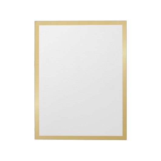 Blank Elegant Gold Notitieblok (Linkerzijde)