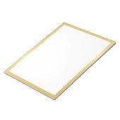 Blank Elegant Gold Notitieblok (Schuin)