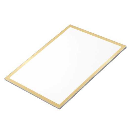 Blank Elegant Gold Notitieblok (Schuin)