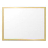 Blank Elegant Gold Notitieblok (Voorkant)