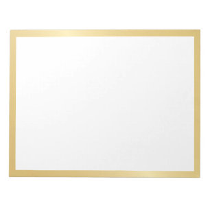 Blank Elegant Gold Notitieblok