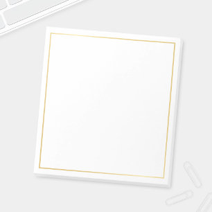 Blank Elegant Gold Notitieblok