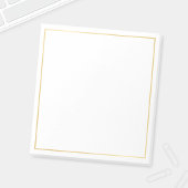Blank Elegant Gold Notitieblok