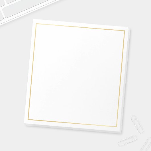 Blank Elegant Gold Notitieblok
