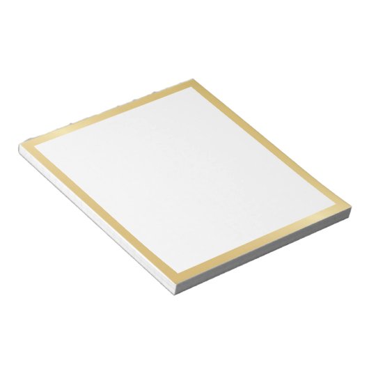 Blank Elegant Gold Notitieblok (Schuin)