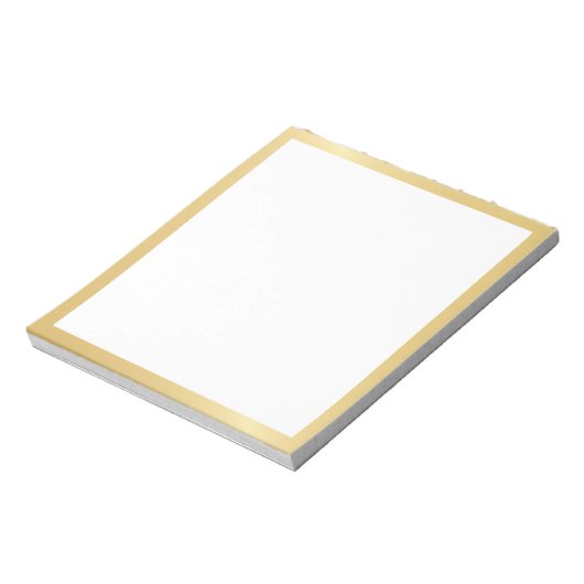 Blank Elegant Gold Notitieblok (Linkerzijde)