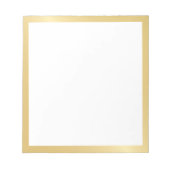 Blank Elegant Gold Notitieblok (Voorkant)
