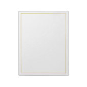 Blank Elegant Gold Notitieblok (Linkerzijde)