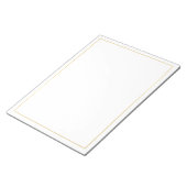 Blank Elegant Gold Notitieblok (Schuin)