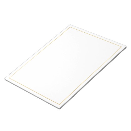 Blank Elegant Gold Notitieblok (Schuin)