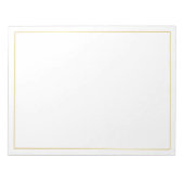 Blank Elegant Gold Notitieblok (Voorkant)