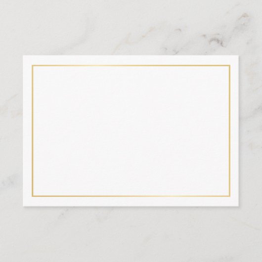 Blank Elegant Gold Wedding Advieskaart (Voorkant)