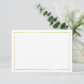 Blank Elegant Gold Wedding Advieskaart (Staand voorkant)