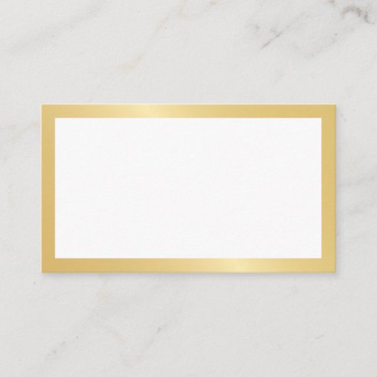 Blank Elegant Gold Wedding Plaatskaartje (Voorkant)