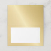 Blank Elegant Gold Wedding Plaatskaartje (Buitenkant ongevouwen)