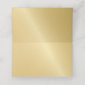 Blank Elegant Gold Wedding Plaatskaartje (Binnenkant ongevouwen)