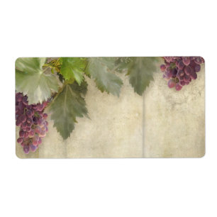 Blank Elegant Rustic Winery Fall Wedding Etiket