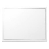 Blank Elegant Silver Notitieblok (Voorkant)