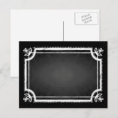  Blank Faux Chalkboard Briefkaart (Voorkant / Achterkant)