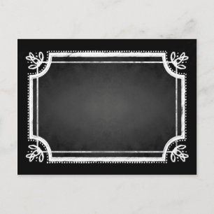 Blank Faux Chalkboard Briefkaart