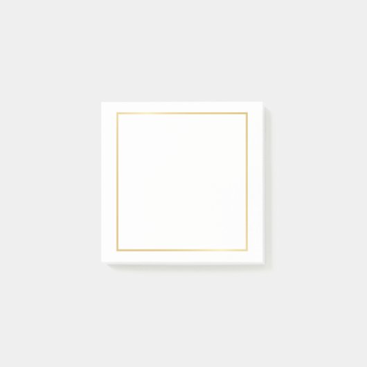 Blank Faux Gold Folie Post-it® Notes (Voorkant)
