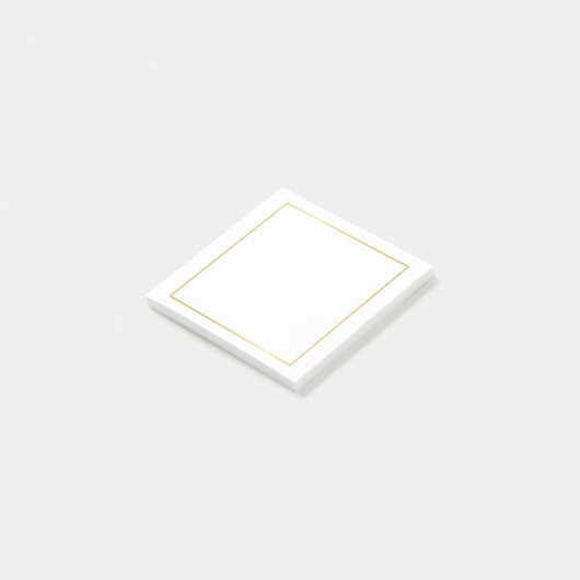 Blank Faux Gold Folie Post-it® Notes (Schuin)