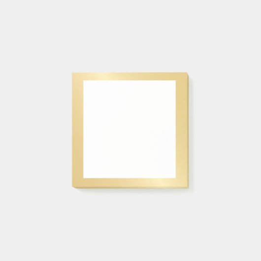 Blank Faux Gold Folie Post-it® Notes (Voorkant)