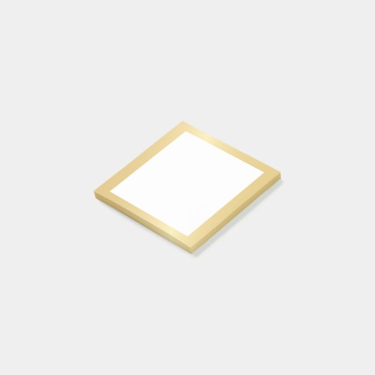Blank Faux Gold Folie Post-it® Notes (Schuin)