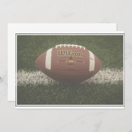 Blank FC Invitation Kaart (Voorkant / Achterkant)