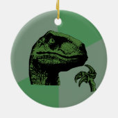 Blank filosoraptor keramisch ornament (Achterkant)