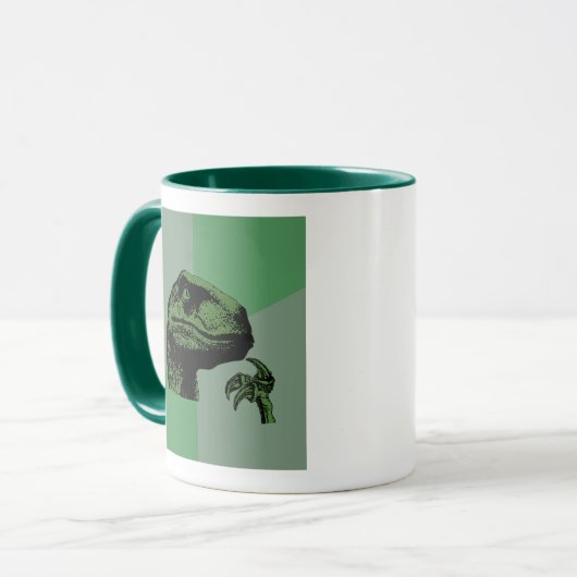 Blank filosoraptor mok (Voorkant links)