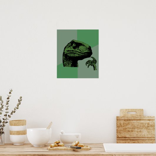 Blank filosoraptor poster (Keuken)