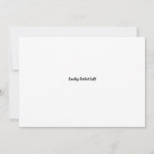 Blank gevouwen uitnodiging (Achterkant)