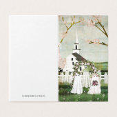 Blank Ghost Wedding Gevouwen Kaart (Buitenkant ongevouwen)