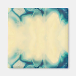 Blank Glamoureus Aqua Blue Crystal Save The Date Magneet