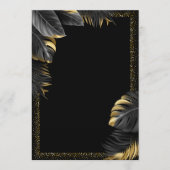 Blank gold Birthday Invitation  Kaart (Voorkant)