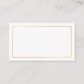 Blank Gold en White Wedding Advice en Wishes Advieskaart (Voorkant)